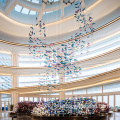Personality hotel lobby customizable luxury glass chandelier